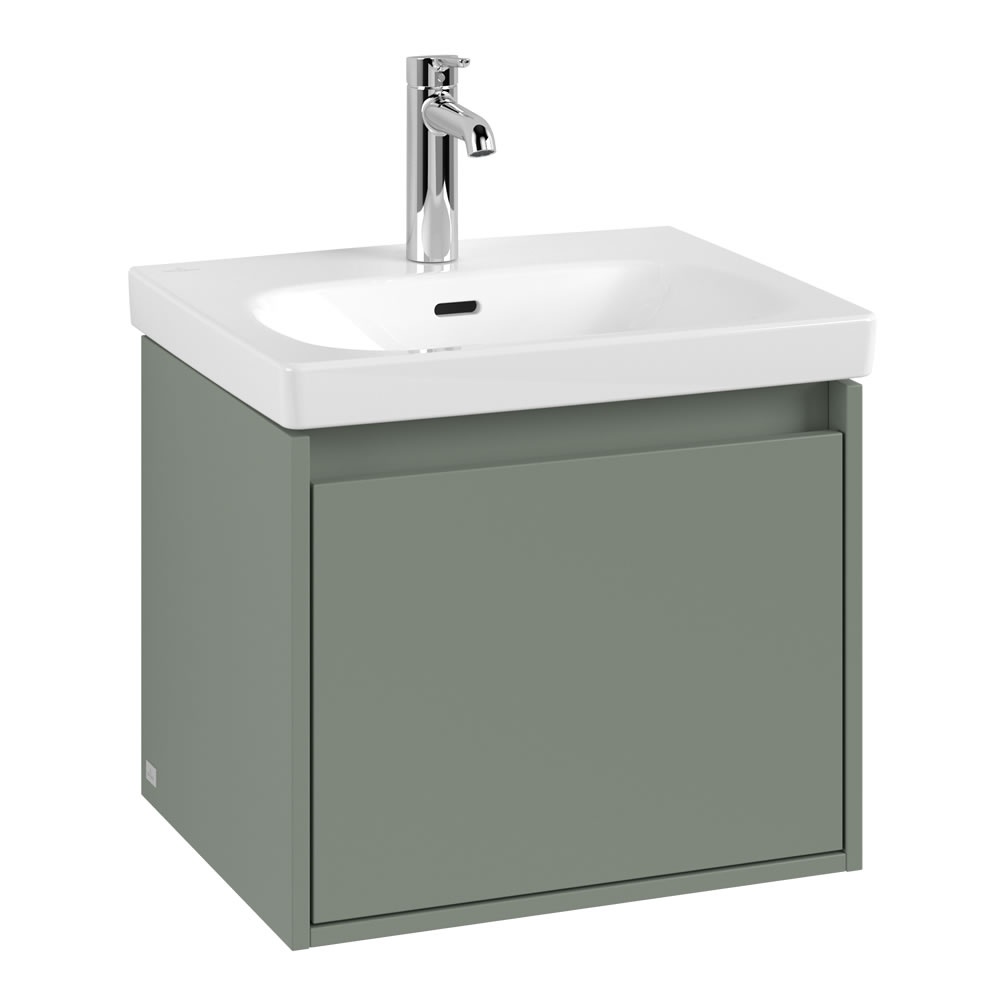 Cutout image of Villeroy & Boch Skyla Soft Green 550mm Wall-Hung Vanity Unit